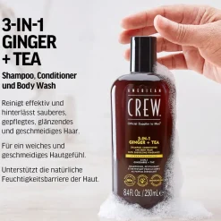 American Crew Ginger & Tea Energizing 3-in-1 Shampoo 250 ml