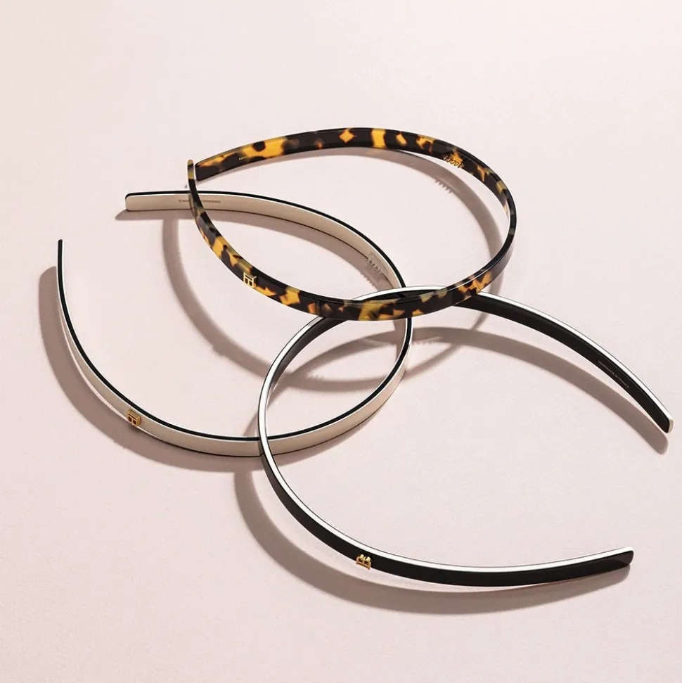 Balmain Cellulose Acetate Headband Small Black/White