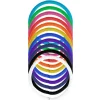 Denman Zopfgummis 4 mm, 18er Karte, bunt sortiert
