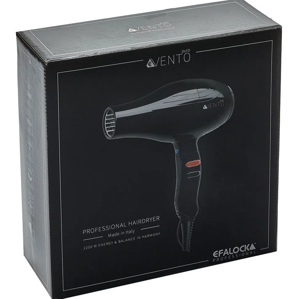 Efalock Haartrockner eVento puro schwarz