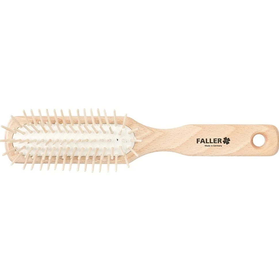 Faller Haarbürste schmaler Griff Holzstifte