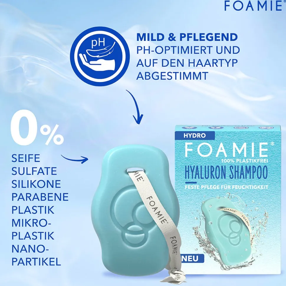 FOAMIE Festes Shampoo Hydro mit Hyaluron