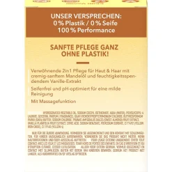 FOAMIE 2in1 Festes Shampoo & Duschgel Vanille Mandelmilch