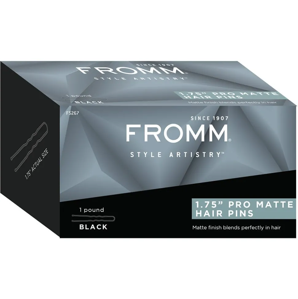Fromm Essentials Haarklemmen Schwarz 1.75 Inch 750 Stück
