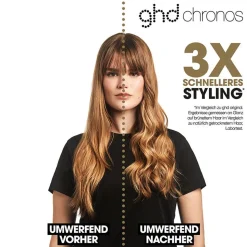 ghd chronos schwarz & bodyguard coloriertes Haar Hitzeschutz Pflegeduo