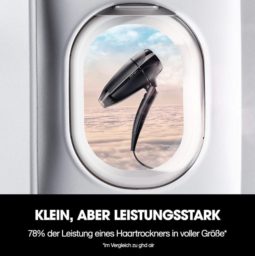 ghd flight+ Reisehaartrockner schwarz