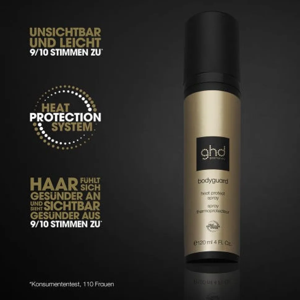 ghd platinum+ Glätteisen schwarz & bodyguard Hitzeschutz Pflegebundle