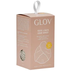 GLOV 100% Linen Hair Wrap - Brown
