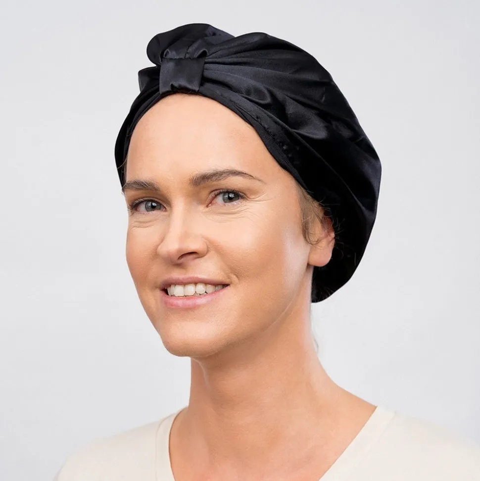 GLOV Anti-Frizz Satin Hair Bonnet - Black