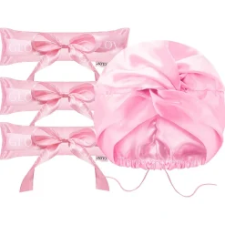 GLOV COOLCURL Sweet Dreams Satin Set - Pink