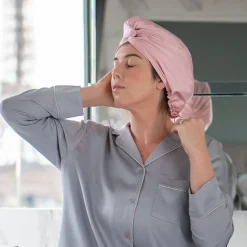 GLOV Double Layer Anti-Frizz Satin Hair Bonnet - Rose