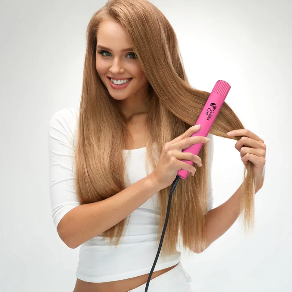 Golden Curl Tourmaline Glätteisen (Pink)