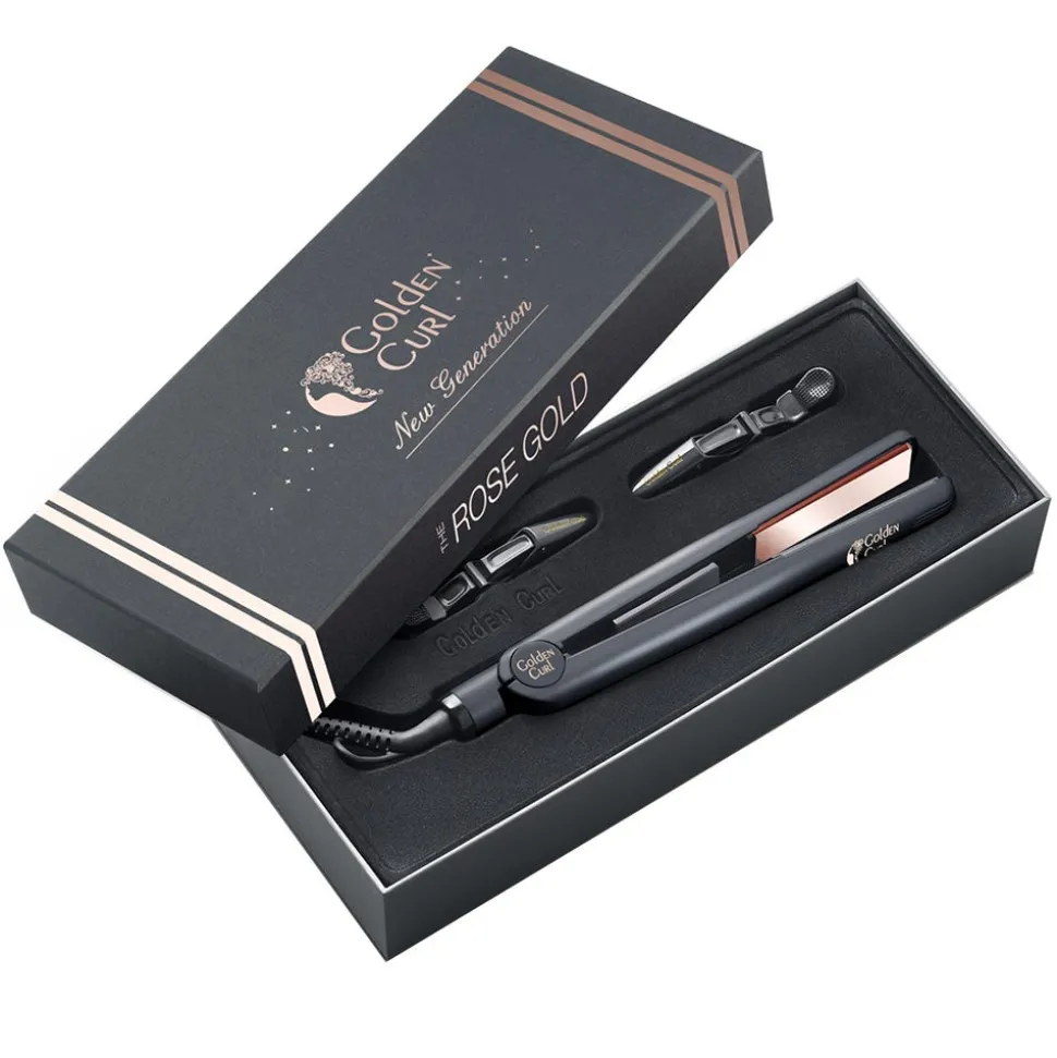 Golden Curl Tourmaline/Titanium Glätteisen (Rose Gold)