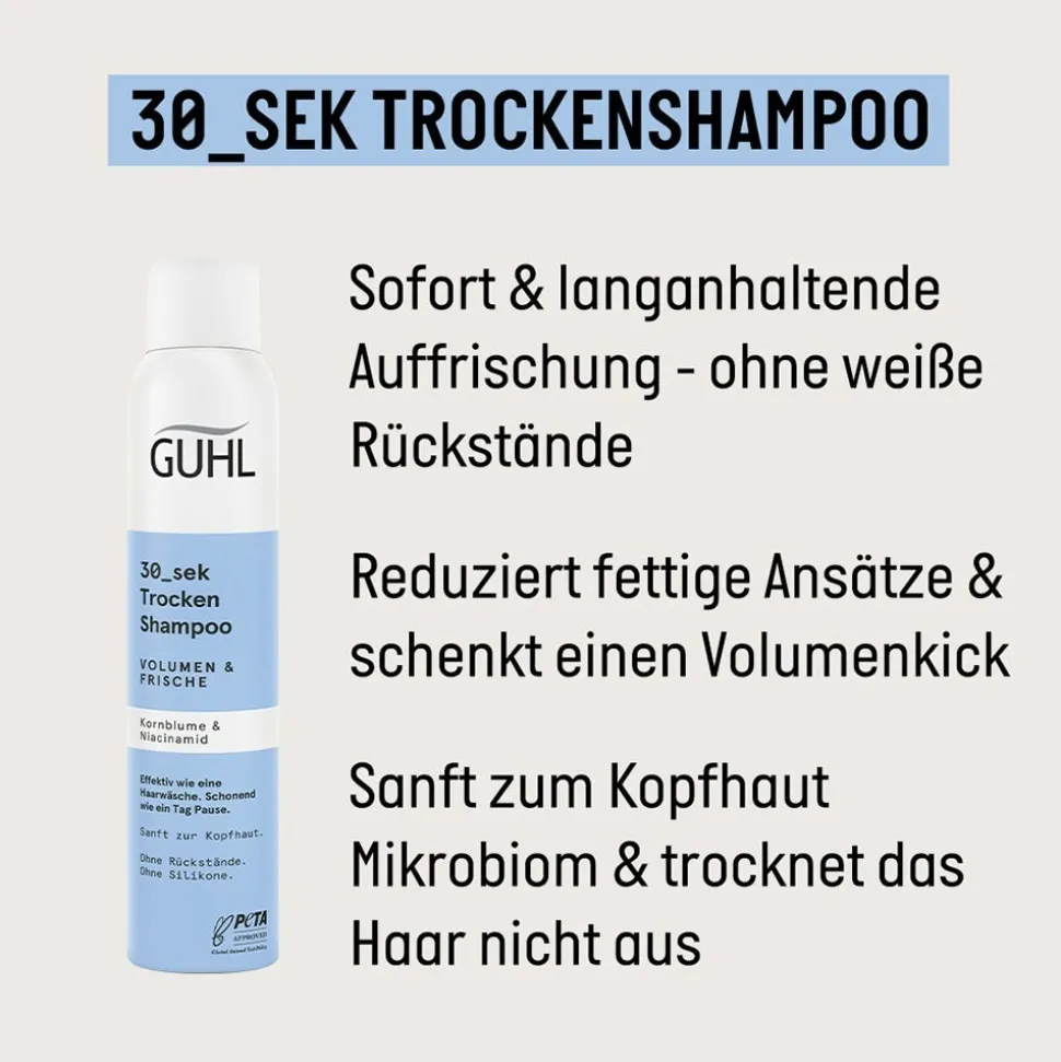 Guhl 30_Sekunden Trockenshampoo Volumen & Frische 200 ml