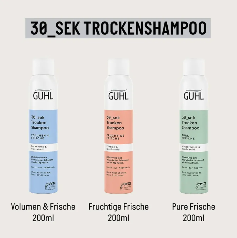Guhl 30_Sekunden Trockenshampoo Volumen & Frische 200 ml