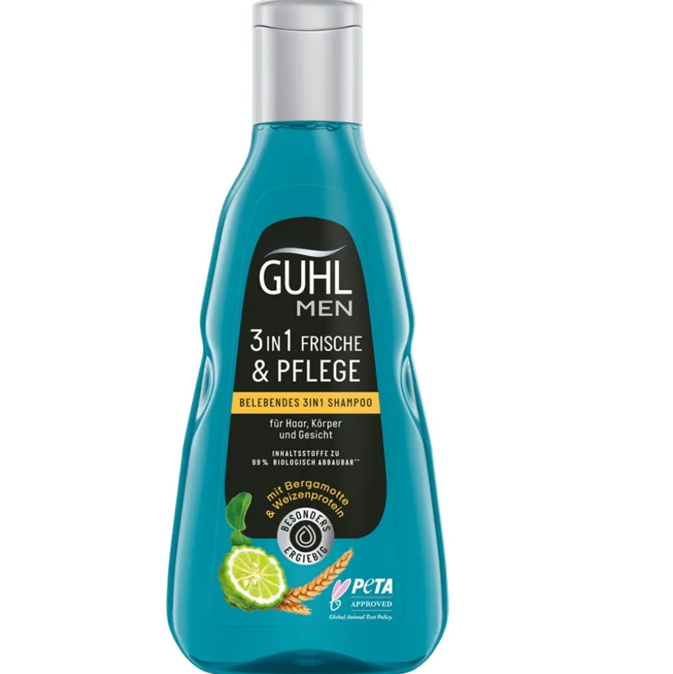 Guhl MEN Frische & Pflege Belebendes 3in1 Shampoo 250 ml