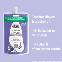 Guhl Silberglanz & Pflege Shampoo Nachfüllbeutel 500 ml