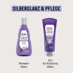 Guhl Silberglanz & Pflege 2 in 1 Anti-Gelbstich Kur 200 ml