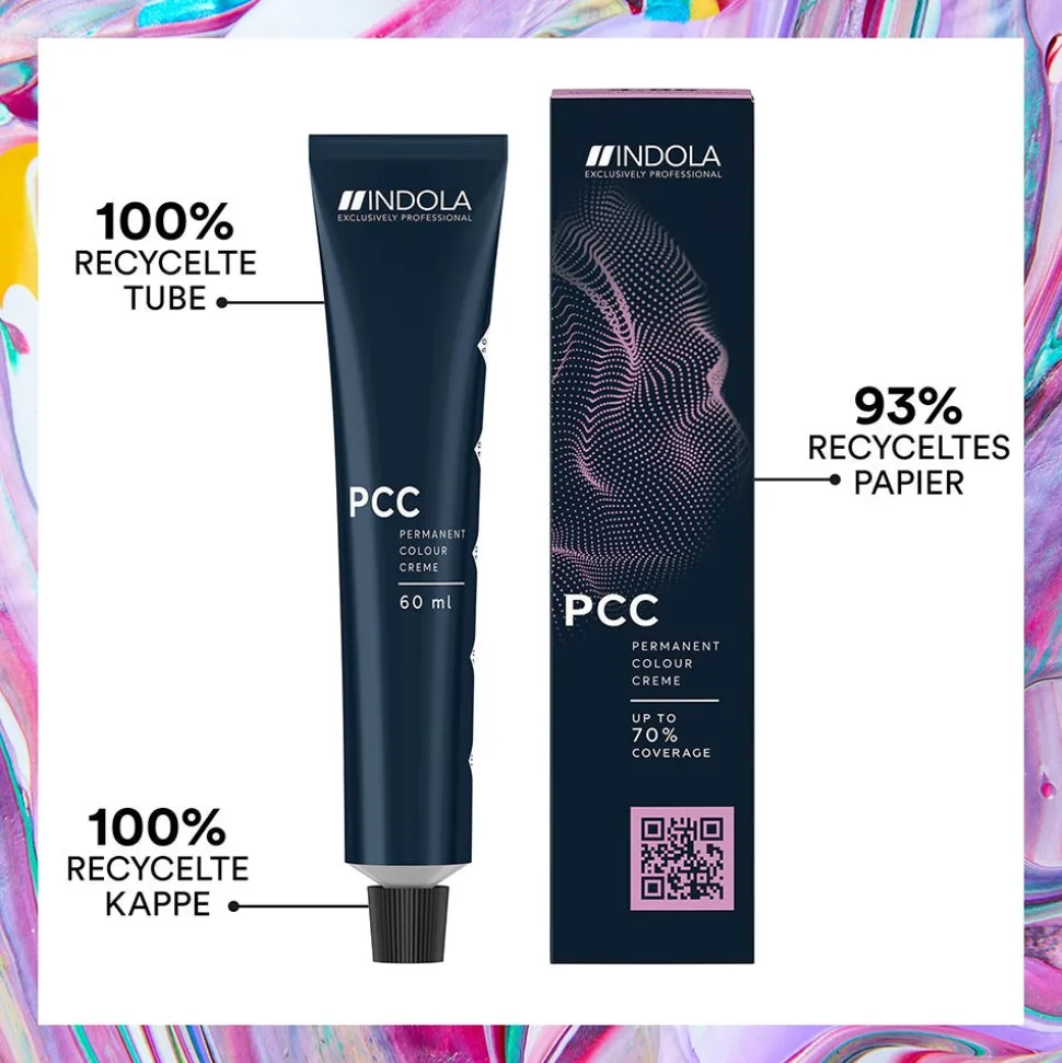 Indola PCC Permanente Haarfarbe Fashion 3.8 Dunkelbraun Schoko 60 ml