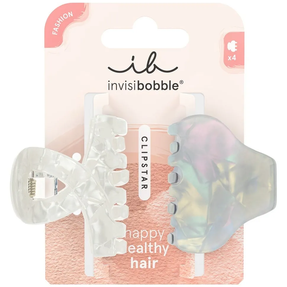 invisibobble CLIPSTAR M Pearly Frost 2 Stück