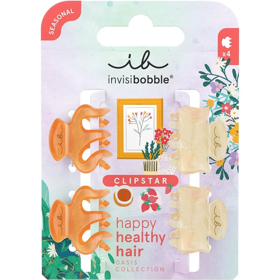 invisibobble CLIPSTAR XS Oasis Petit Citrus 4 Stück