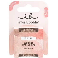 Invisibobble Slim Of Bronze and Beads 3 Stück