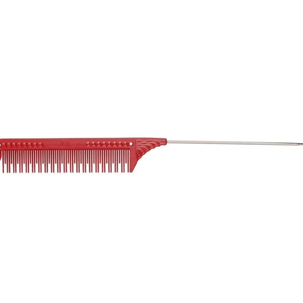 JRL Professional Teasing Comb 8.8" red