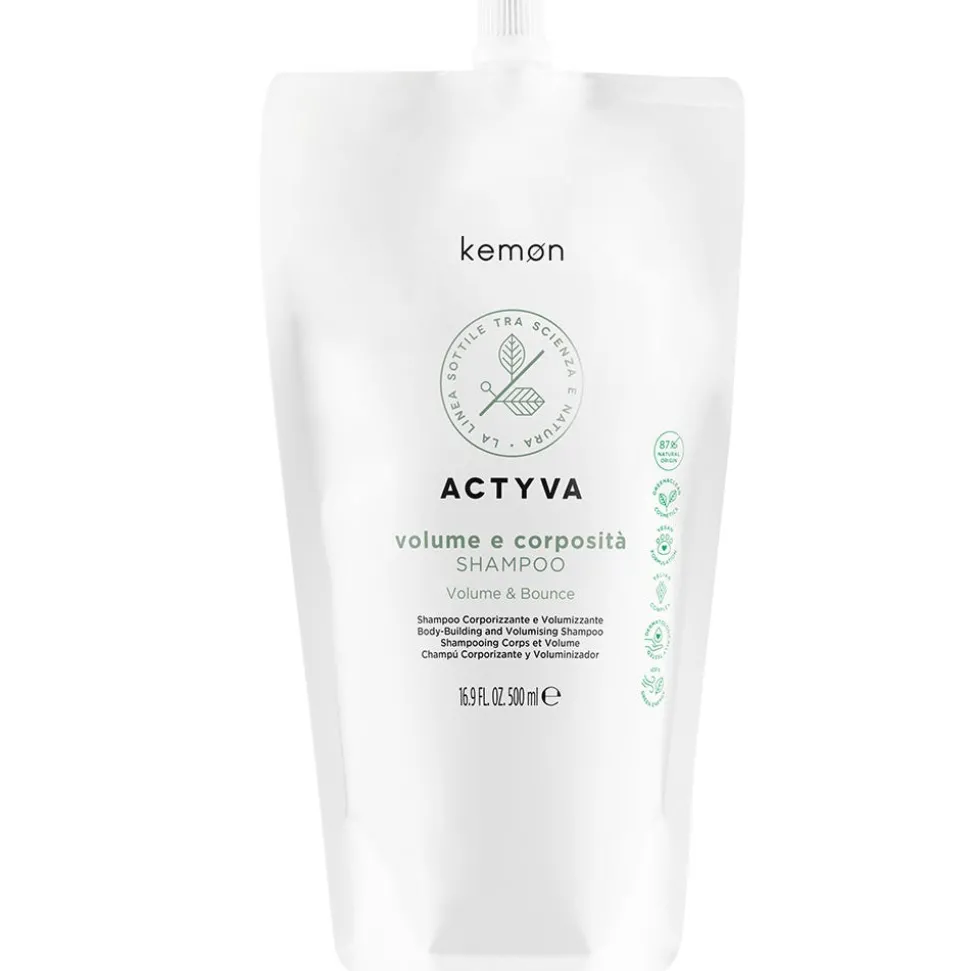 kemon Actyva Volume e Corposita Shampoo Pouch Bag 500 ml