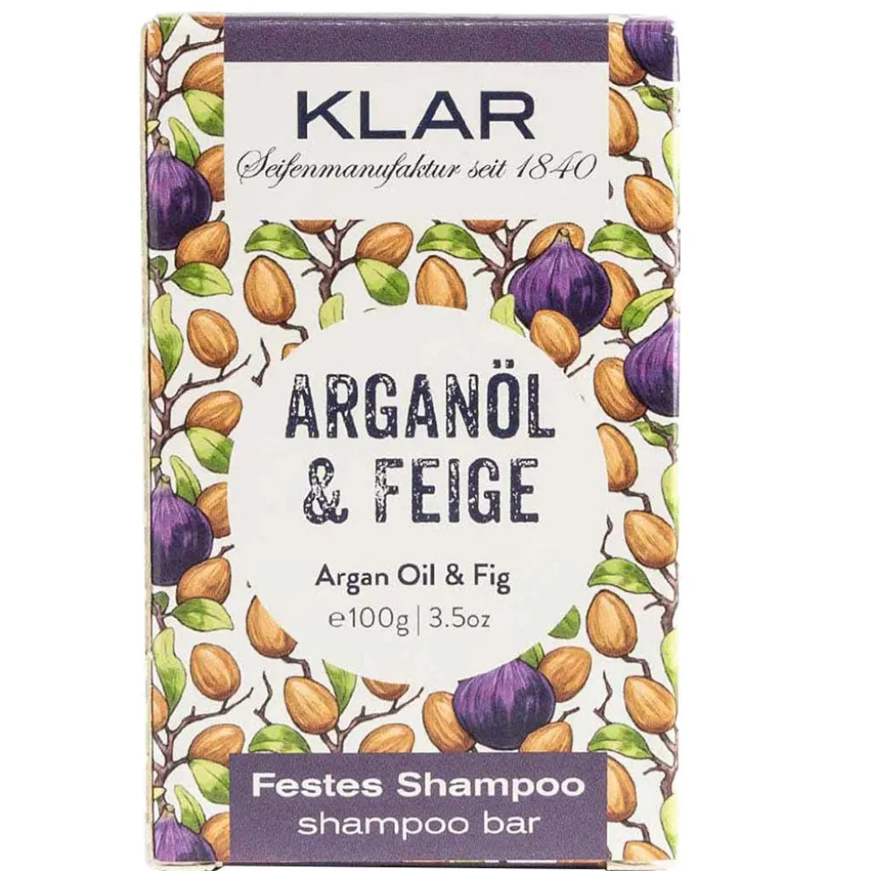 Klar's Festes Shampoo Argan & Feige 100 g