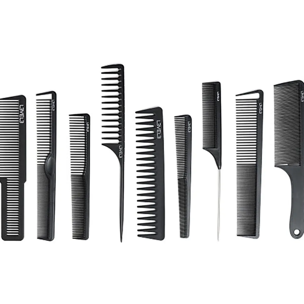 Level3 9-teiliges Profi-Haarkamm-Set