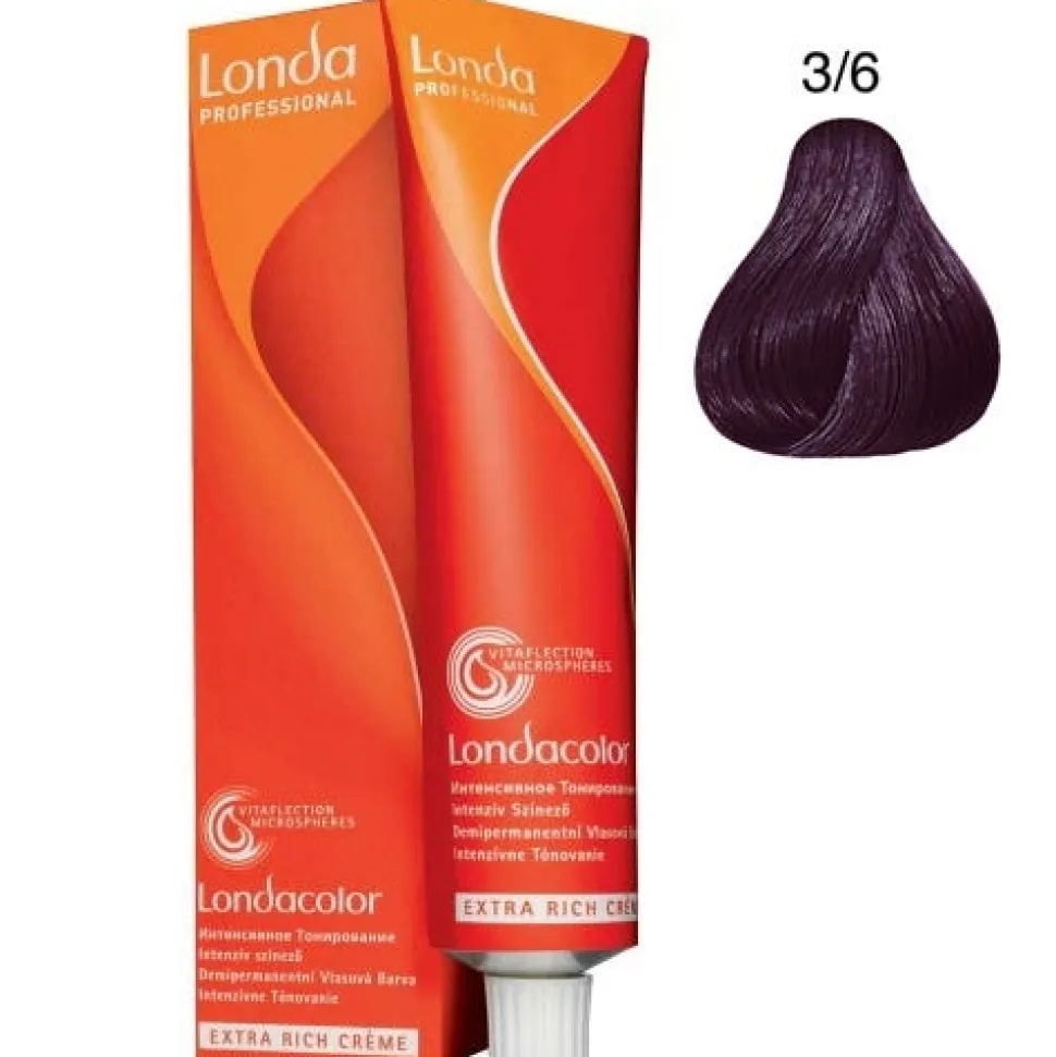 Londa Demi-Permanent Color Creme 3/6 Dunkelbraun Violett 60 ml