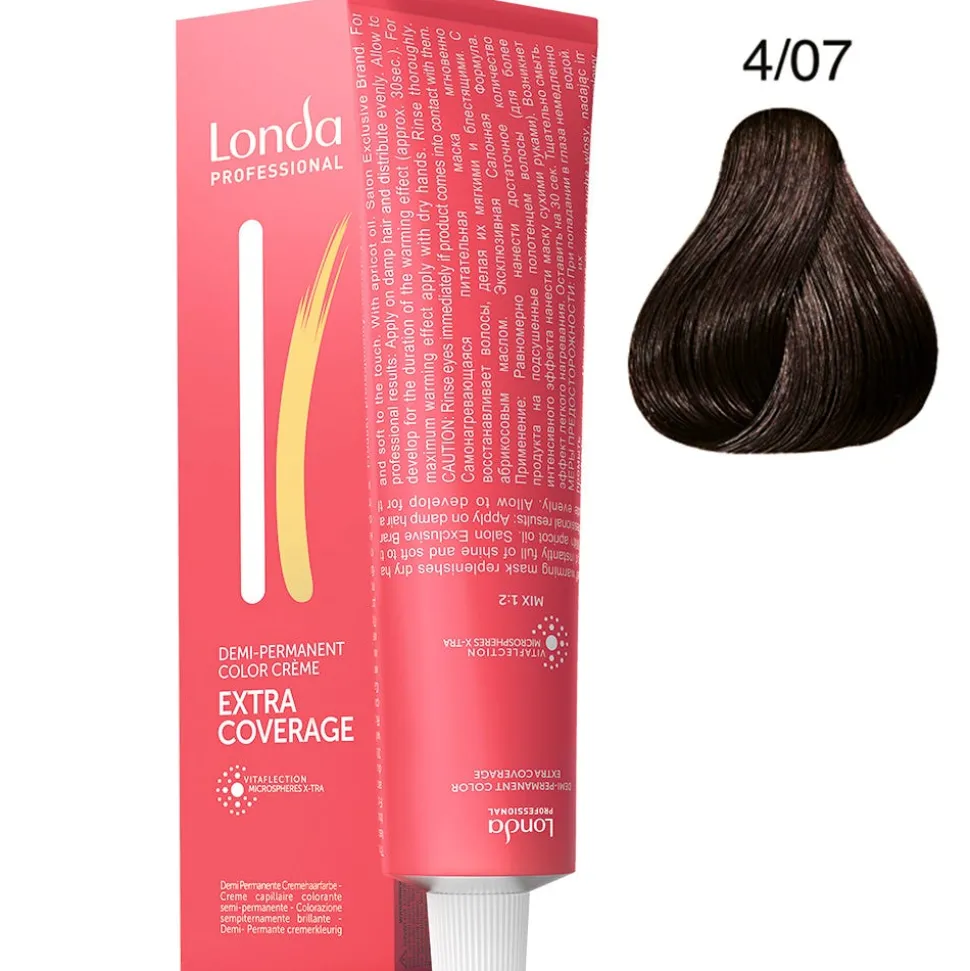 Londa Extra Coverage 4/07 mittelbraun natur-braun 60 ml