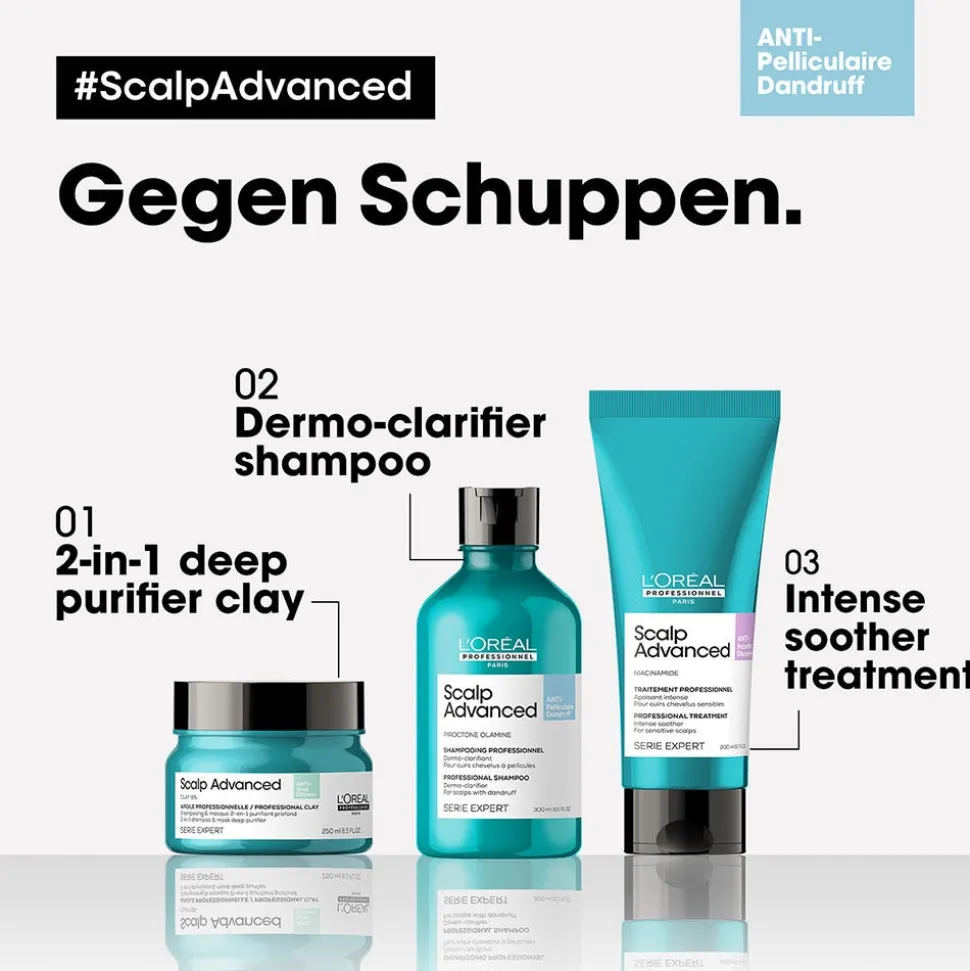 L'Oréal Professionnel Paris Série Expert Scalp Advanced Anti-Dandruff Dermo-Clarifier Shampoo 300 ml
