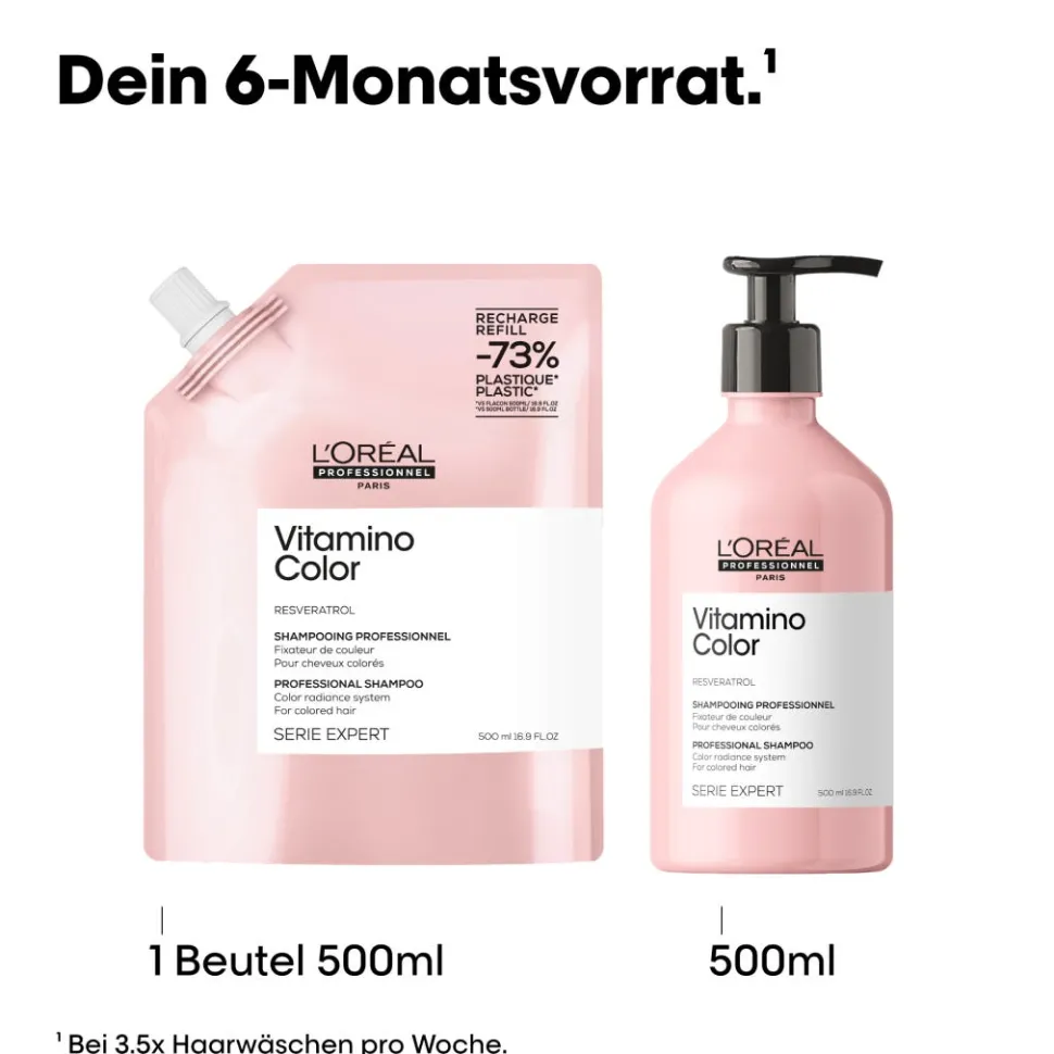 L'Oréal Professionnel Paris Serie Expert Vitamino Color Shampoo Refill 500 ml