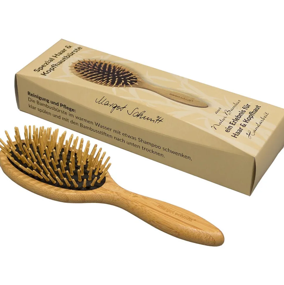 Margot Schmitt Pneumassage Bürste Oval Bambus