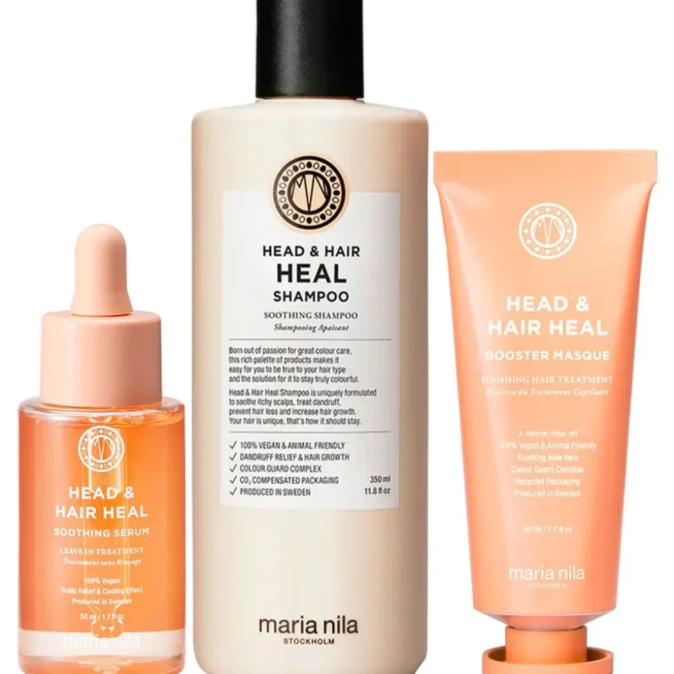 Maria Nila Head & Hair Heal Soothing Booster Bundle