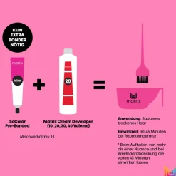 Matrix SoColor Pre-bonded - Natürliche Haarfarbe 7BC Braun Kupfer 90 ml