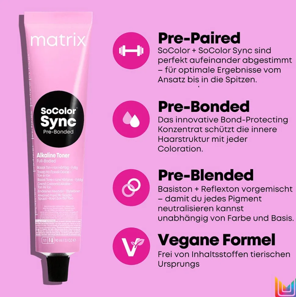 Matrix SoColor Sync Pre-Bonded - Blonde Nuancen 10P Perl 90 ml