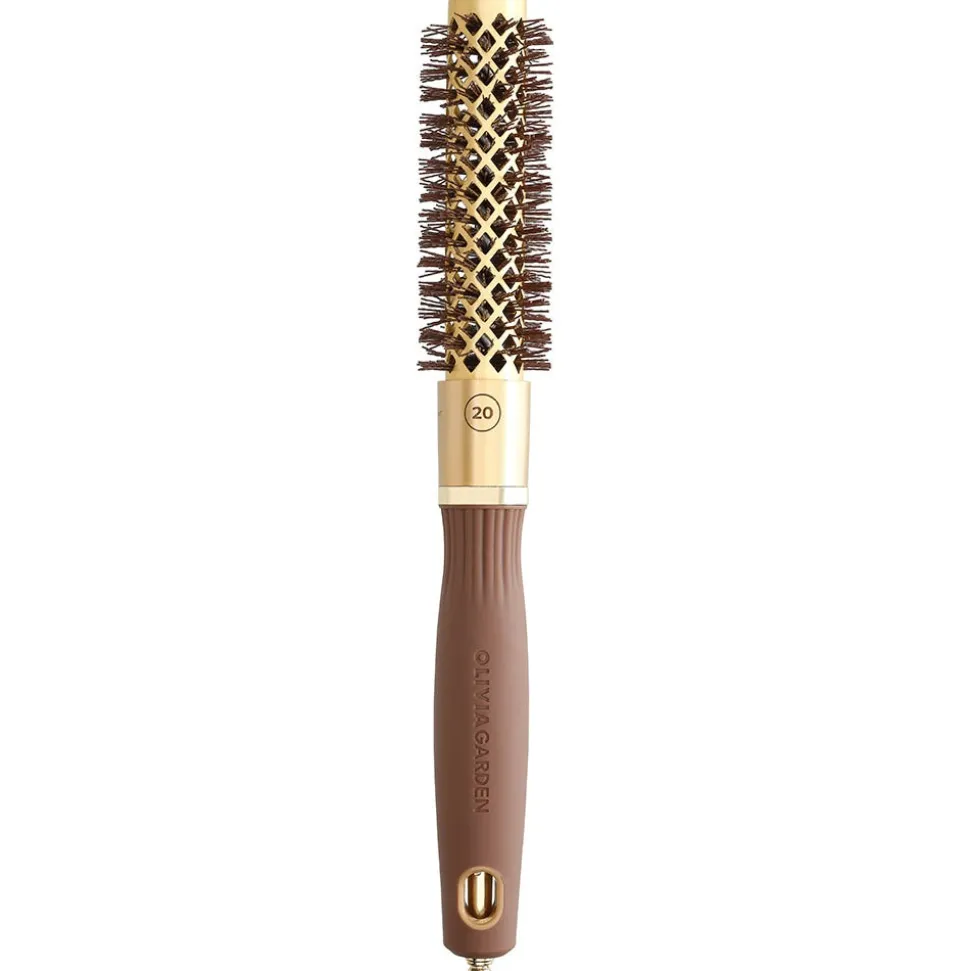 Olivia Garden Blowout Shine Wavy Bristles Gold & Brown 20 mm