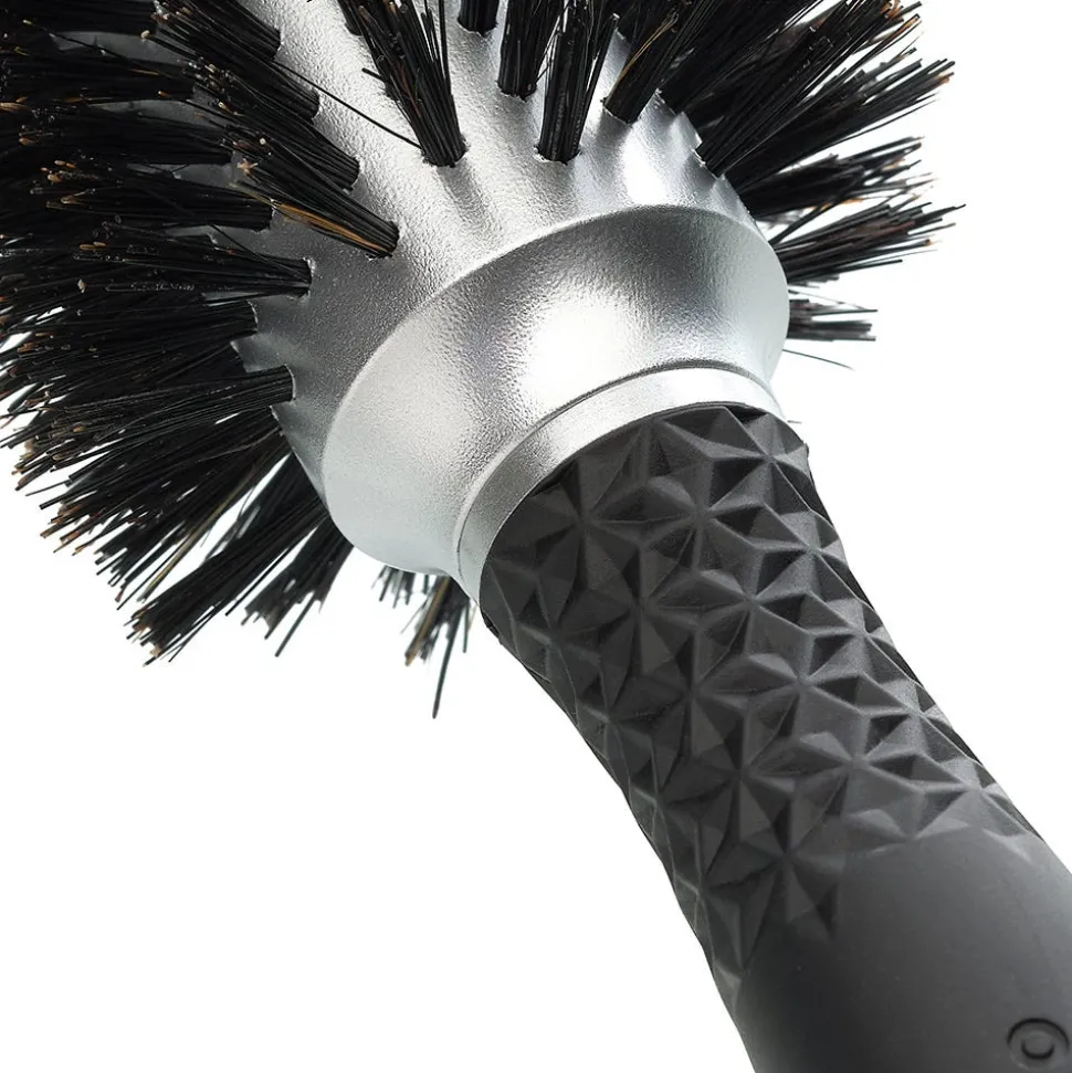 Olivia Garden Essential Blowout Soft Boar Bristles Silver 35 mm