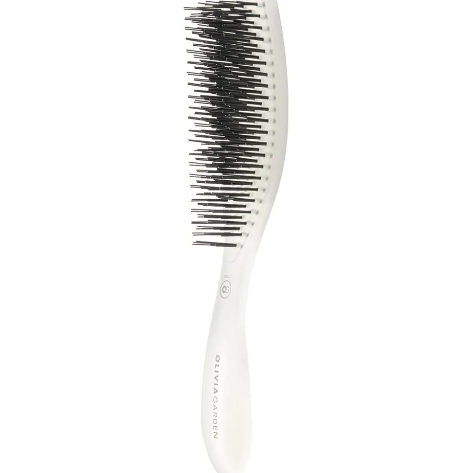 Olivia Garden Essential Style Wet Fine Hair Bristles Ice White