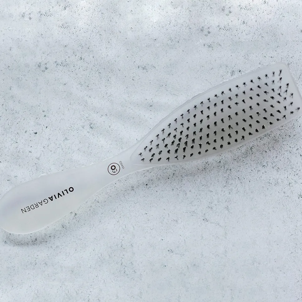 Olivia Garden Essential Style Wet Fine Hair Bristles Ice White