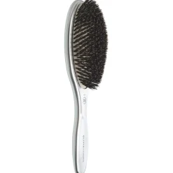 Olivia Garden Expert Care Oval Boar Bristles Silver