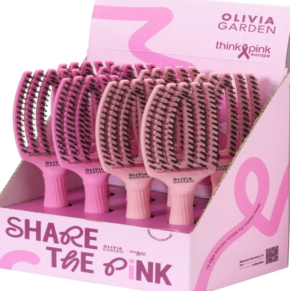 Olivia Garden Fingerbrush Combo M Think Pink 2025 8er Display