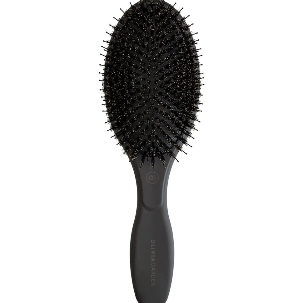 Olivia Garden Oval Boar & Nylon Bristles Black Label