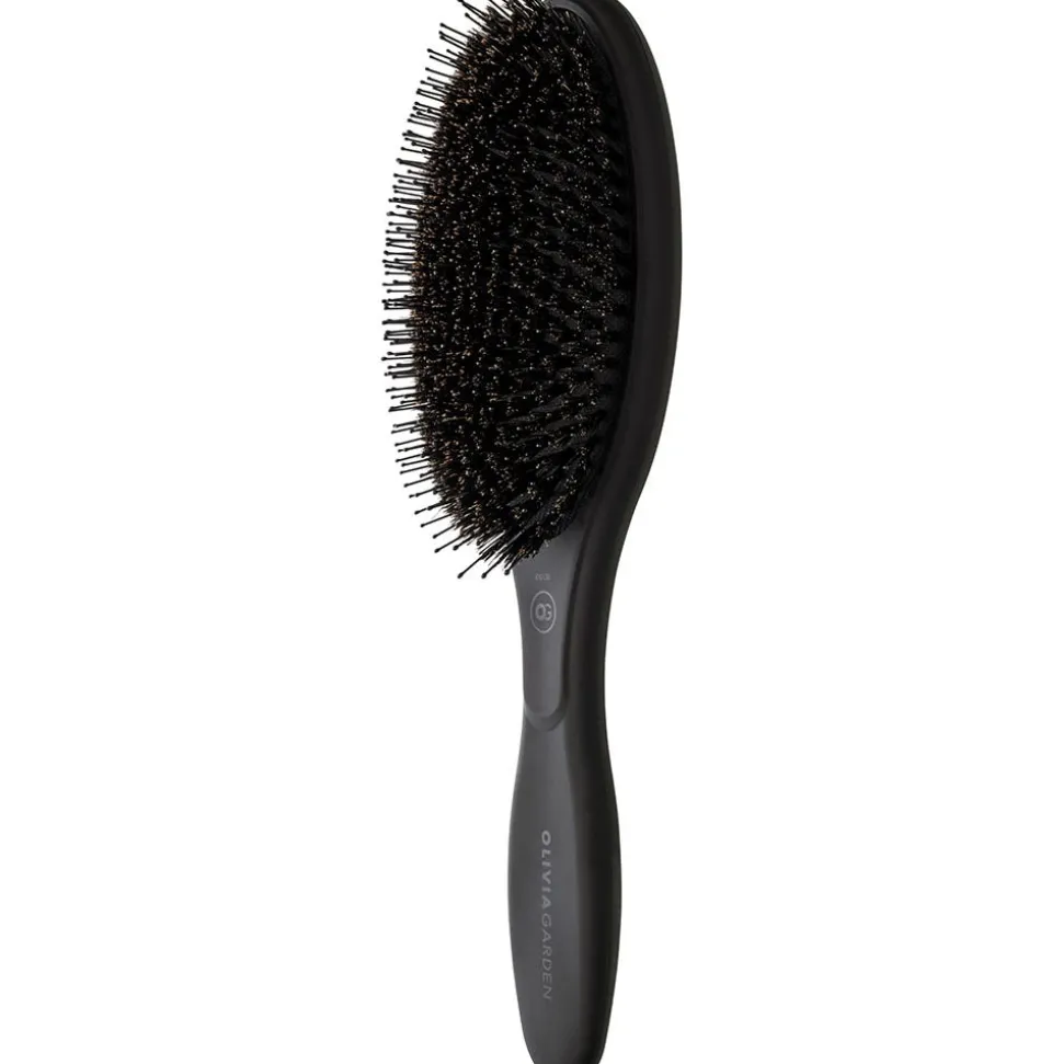 Olivia Garden Oval Boar & Nylon Bristles Black Label