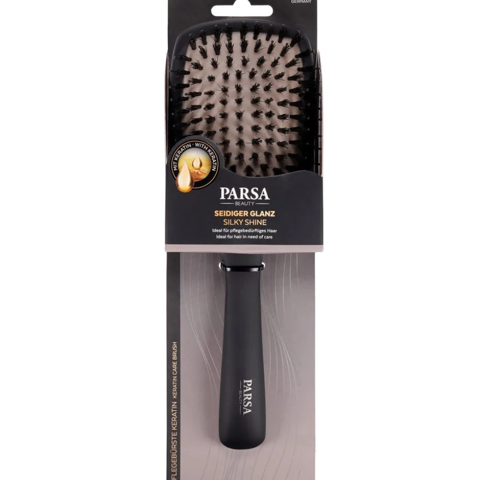 PARSA Beauty Keratin Care & Shine Pflegebürste Paddle