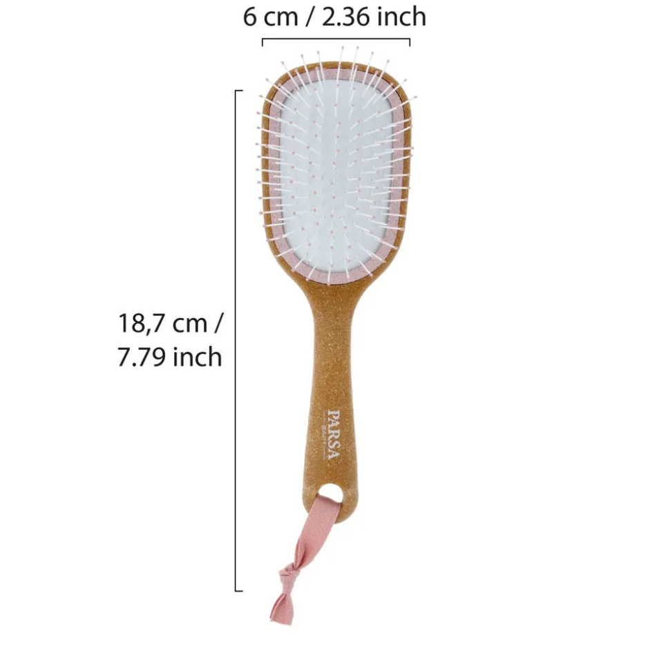 PARSA Beauty Nature Haarbürste Kork Wet & Dry rosa