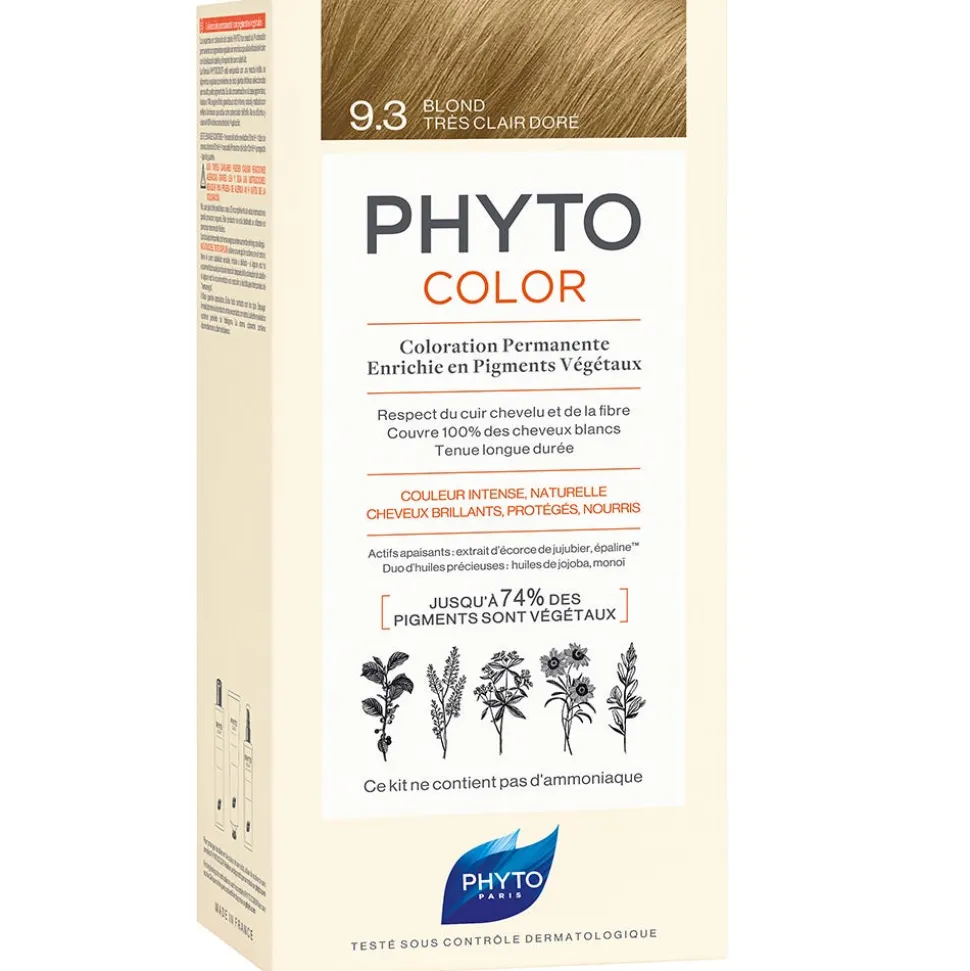 Phyto Color 9.3 Sehr Helles Goldblond Pflanzliche Haarcoloration