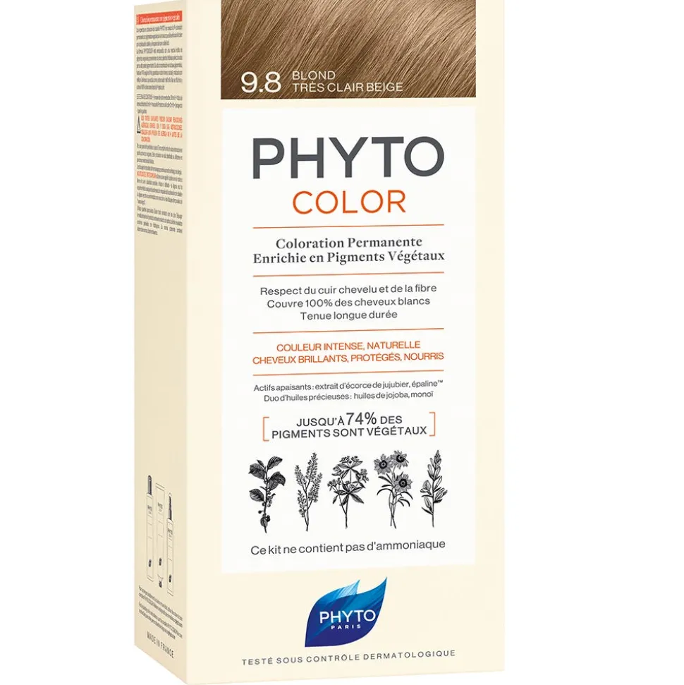 Phyto Color 9.8 Sehr Helles Beigeblond Pflanzliche Haarcoloration